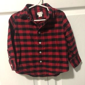 Crew cuts buffalo plaid button up